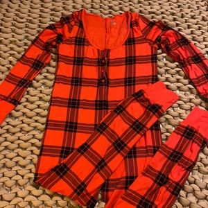 Plaid Victoria’s Secret PINK one piece sleepwear